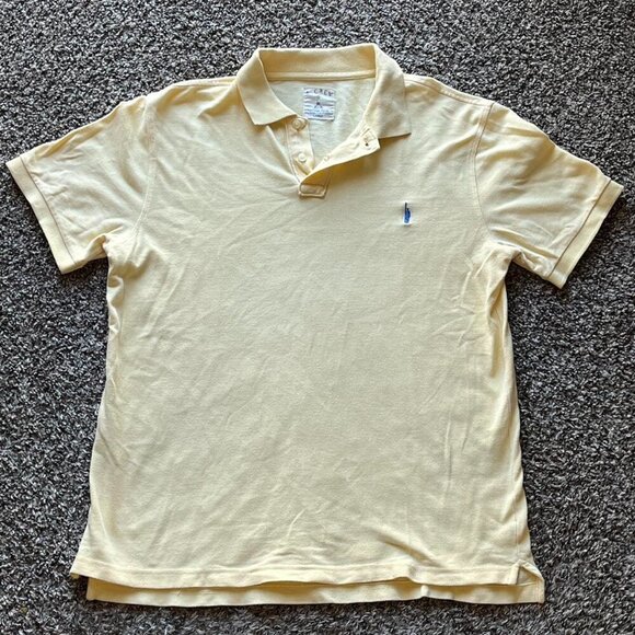 J. Crew Other - Vintage J Crew Oarsman Polo Mens Large Yellow Classic Cotton Coastal Dad Polo